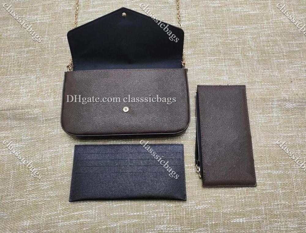 Luxury Designers Fashion 3pcs/set Women Shoulder Bag Handbags Leather Lady Chain Crossbody Messenger Colour Bags Card Holder Purse Multi Pochette Accessories, Shows
Luxury Designers Fashion 3pcs/set Women Shoulder Bag Handbags Leather Lady Chain Crossbody Messenger Colour Bags Card Holder Purse Multi Pochette Accessories, Shows