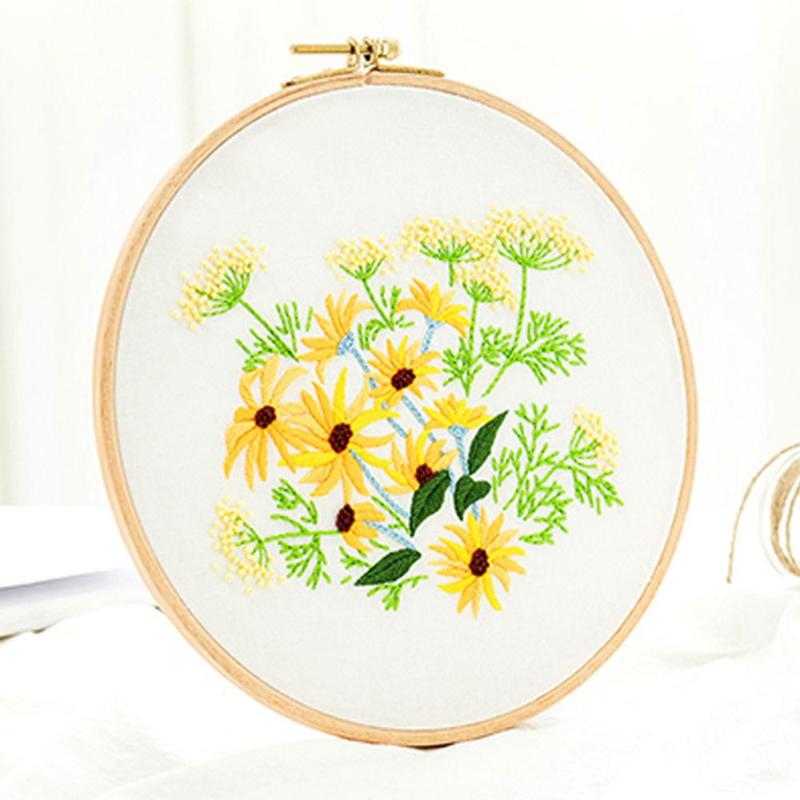 Other Arts And Crafts Beginner DIY Stamped Embroidery Starter Kit Colorful Flowers Plants Pattern Cloth Thread Tools Home Decor Artwork
Other Arts And Crafts Beginner DIY Stamped Embroidery Starter Kit Colorful Flowers Plants Pattern Cloth Thread Tools Home Decor Artwork