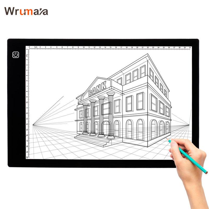 Wrumava A4 LED Light Box Tracer USB Power Cable Dimmable Brightness Artcraft Tracing Pad For Artists Drawing Sketching Modules
Wrumava A4 LED Light Box Tracer USB Power Cable Dimmable Brightness Artcraft Tracing Pad For Artists Drawing Sketching Modules