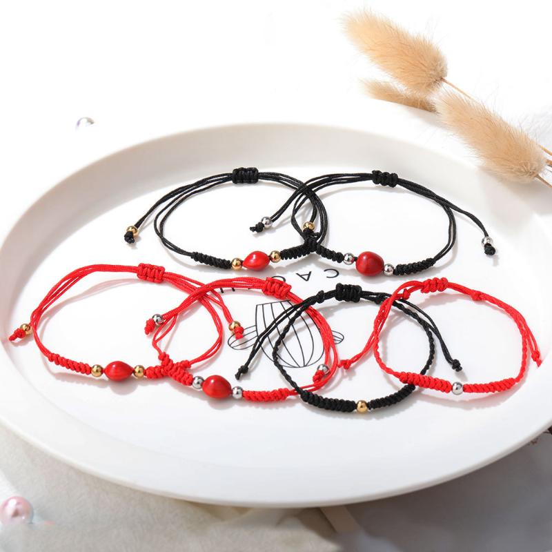 Link, Chain Simple Lovers Lucky Wish Red Bean Rope Bracelet For Women Handmade Black String Bracelets Couples Party Jewelry Gift Friends
Link, Chain Simple Lovers Lucky Wish Red Bean Rope Bracelet For Women Handmade Black String Bracelets Couples Party Jewelry Gift Friends
