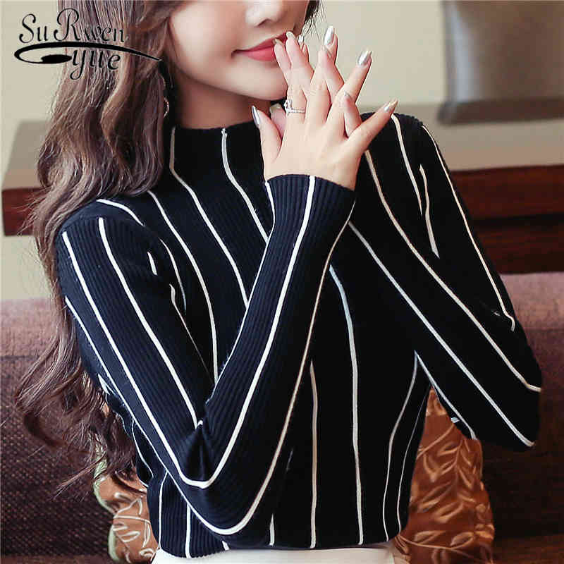 Autumn and winter striped women sweater bottom shirt women's clothing pullover turtleneck female causal sweaters 1326 45 210521, Gray striped
Autumn and winter striped women sweater bottom shirt women's clothing pullover turtleneck female causal sweaters 1326 45 210521, Gray striped