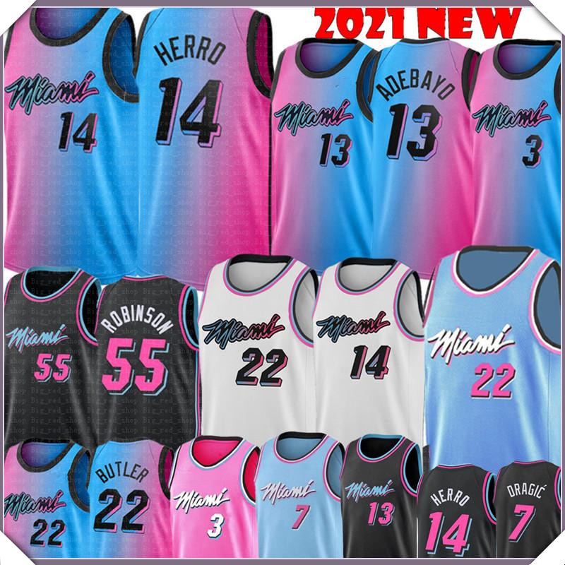 Tyler 14 Herro Bam 13 Adebayo Jersey Jimmy 22 Butler Dwyane 3 Wade Jerseys Duncan 55 Robinson Basketball