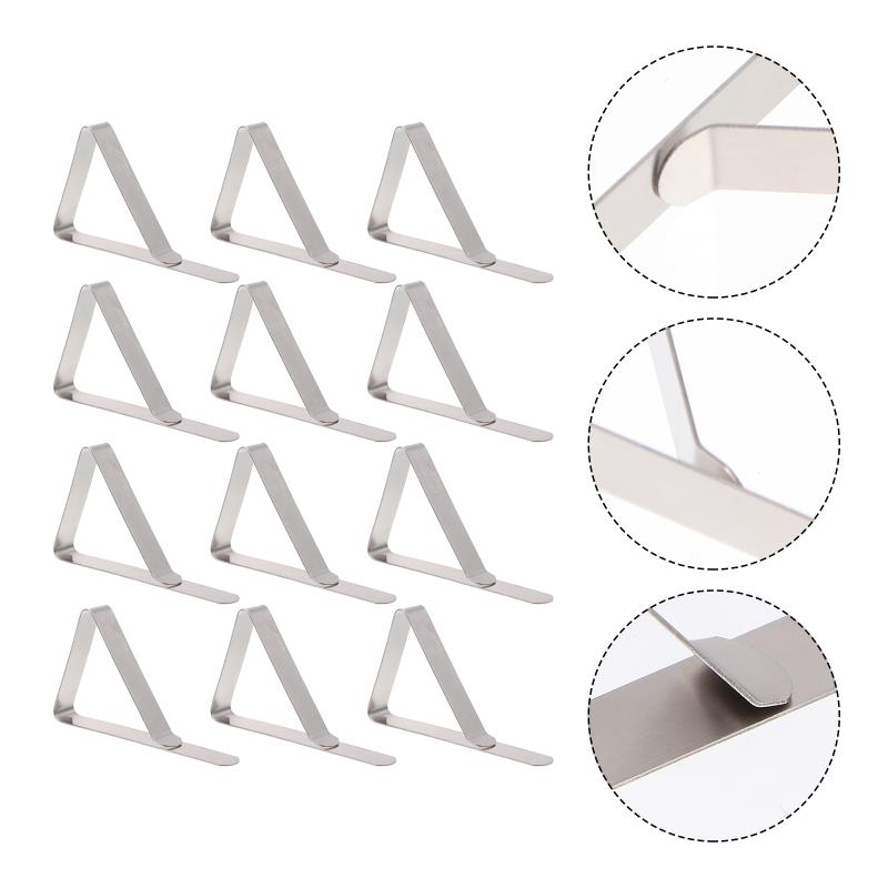 Clothing & Wardrobe Storage 12pcs Tablecloth Clips Stainless Steel Table Cloth Clip Fixator
Clothing & Wardrobe Storage 12pcs Tablecloth Clips Stainless Steel Table Cloth Clip Fixator
