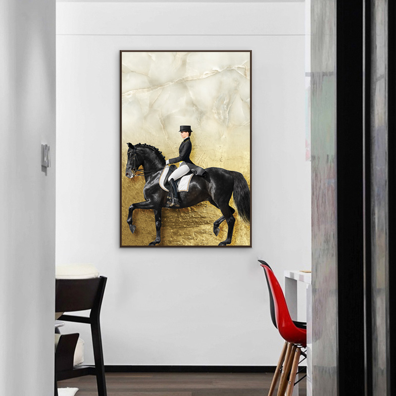 Modern Wall Art Picture Classic Horse Racing Canvas Painting Large Size Wall Pictures For Living Room Home Decor Posters Cuadros