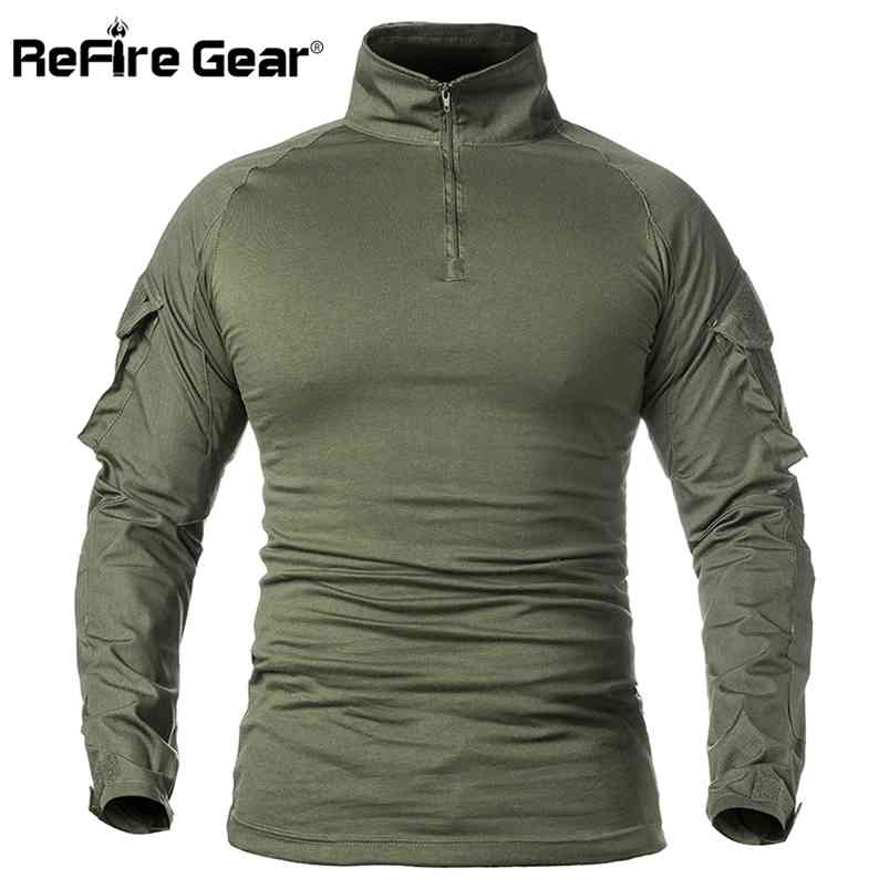 ReFire Gear Men Army Tactical T shirt SWAT Soldiers Military Combat T-Shirt Long Sleeve Camouflage Shirts Paintball T Shirts 5XL 210722, Blue
ReFire Gear Men Army Tactical T shirt SWAT Soldiers Military Combat T-Shirt Long Sleeve Camouflage Shirts Paintball T Shirts 5XL 210722, Blue