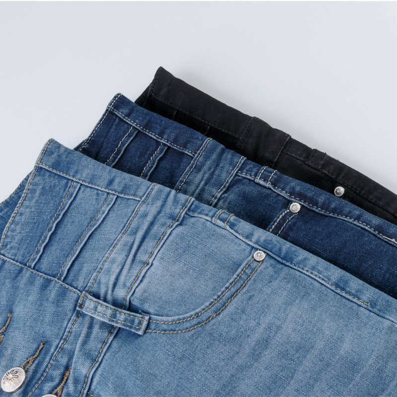 Womens skinny Jeans High Waist Fashion Slim Denim Long Pencil Pants Woman Camisa Feminina Lady Fat Trousers plus size 36 210922