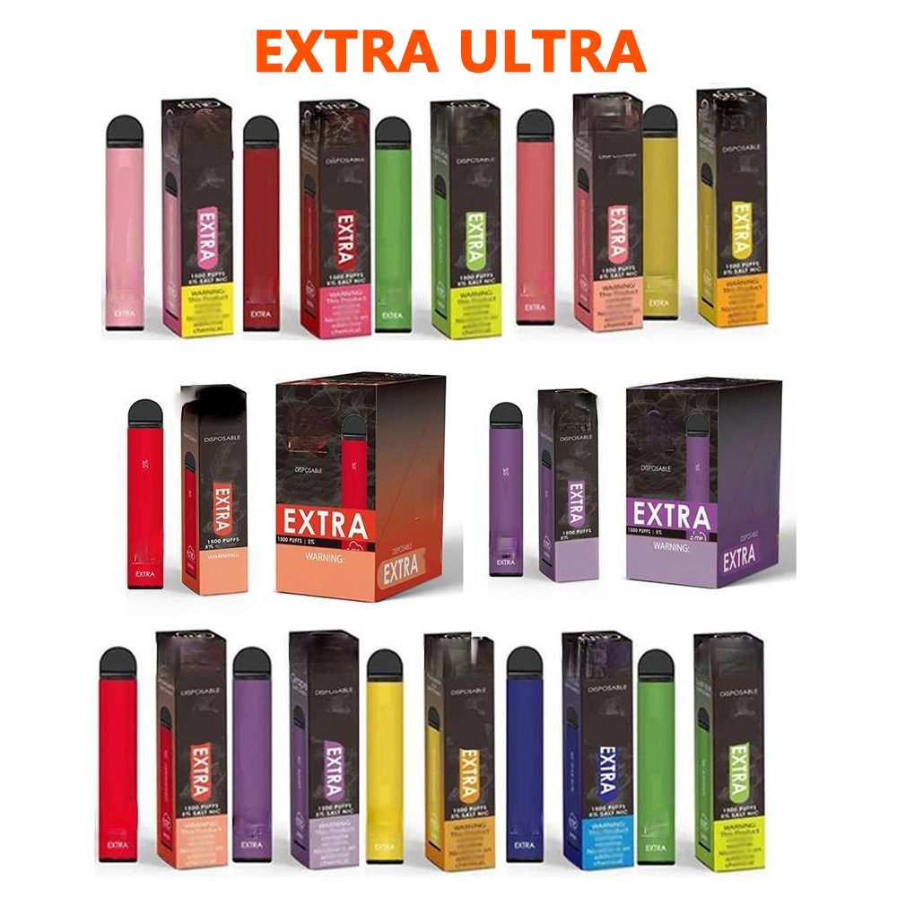 EXTRA ULTRA 1500 2500 puffs+15ColorsDisposable Vape Pen disposable pods device vape kits 850mah battery 9ml Pre-Filled empty Vape Pen Portable Vapor Kits
EXTRA ULTRA 1500 2500 puffs+15ColorsDisposable Vape Pen disposable pods device vape kits 850mah battery 9ml Pre-Filled empty Vape Pen Portable Vapor Kits