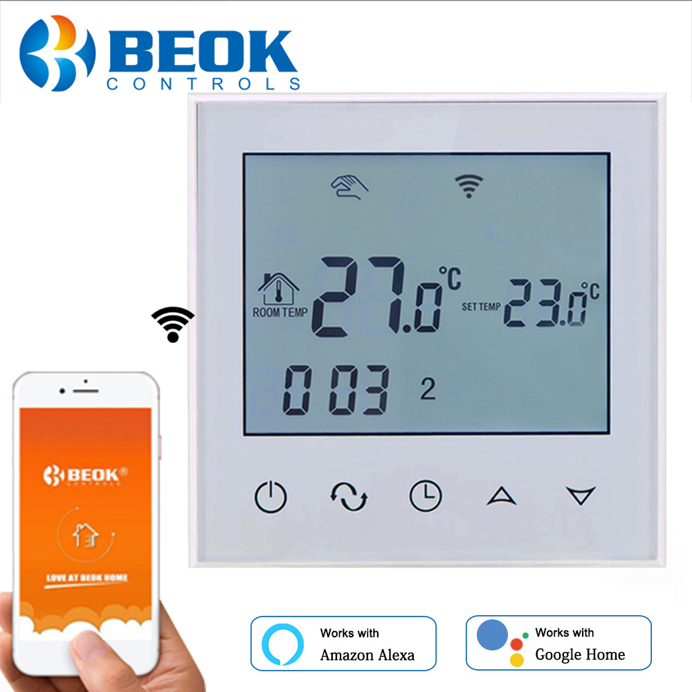 BEOK 220V Smart WIFI Heating Thermostat for Water/Electric Floor Heating Warm Floor Smart Home Control work with Google Alexa
BEOK 220V Smart WIFI Heating Thermostat for Water/Electric Floor Heating Warm Floor Smart Home Control work with Google Alexa