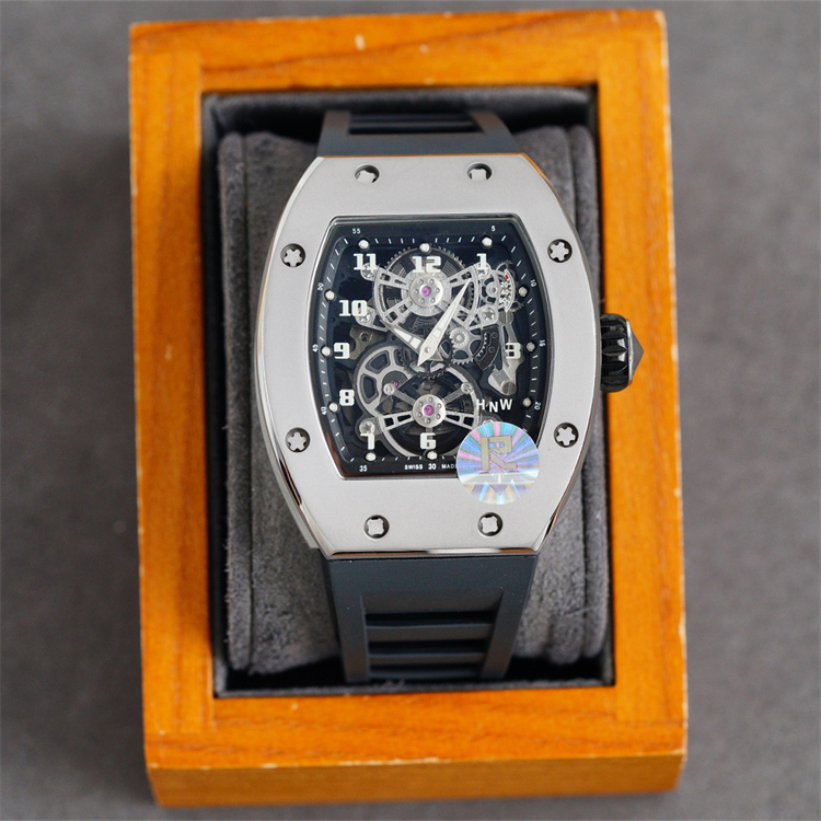 17-01 Montre DE Luxe mens watches Manual mechanical movement steel case Hollow out dial rubber strap Wristwatches luxury watch, As picture
17-01 Montre DE Luxe mens watches Manual mechanical movement steel case Hollow out dial rubber strap Wristwatches luxury watch, As picture