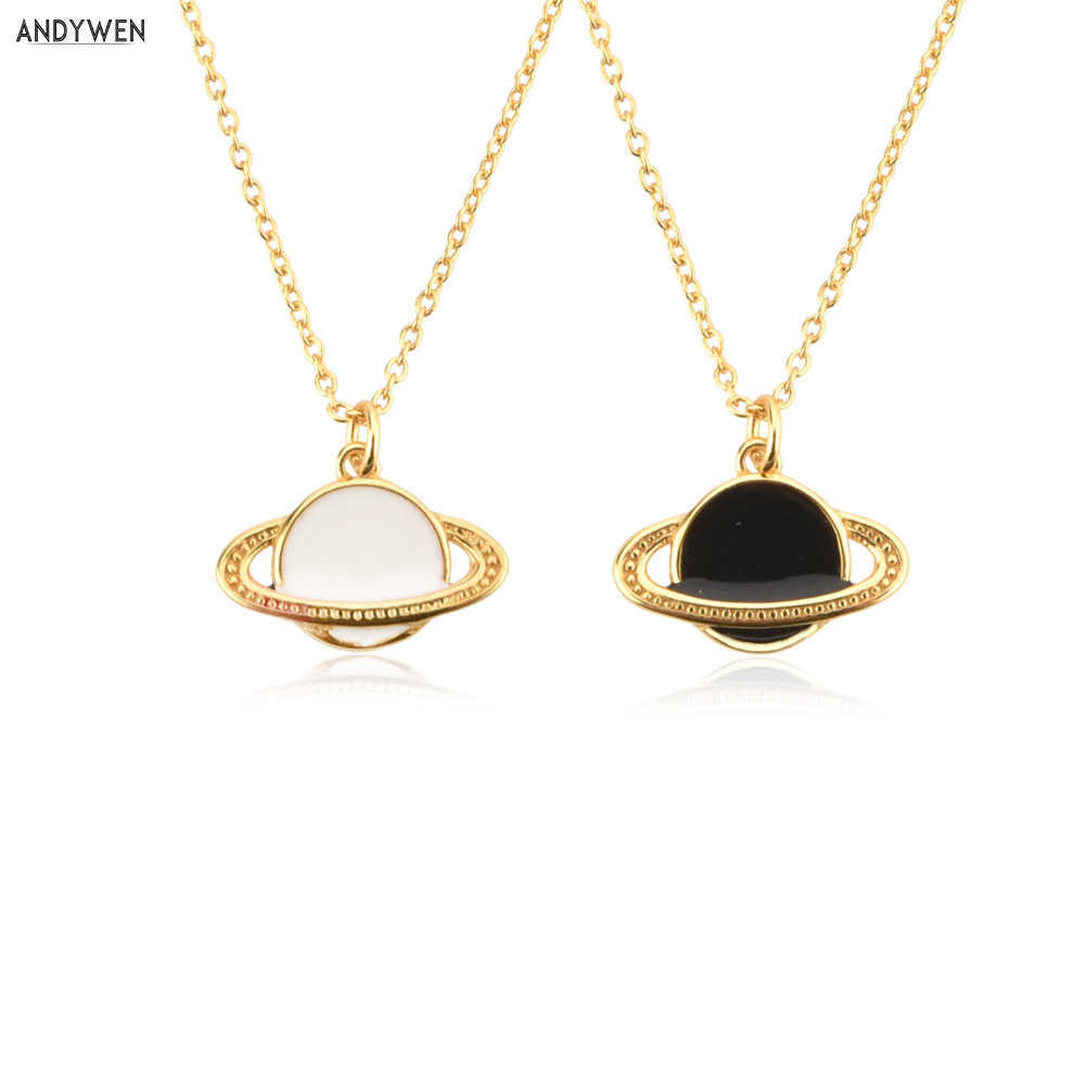 ANDYWEN 925 Sterling Silver Gold Planet Globe White Black Pendant Chain Necklace Wedding Gift Jewelry Gifts Rock Punk 210608
ANDYWEN 925 Sterling Silver Gold Planet Globe White Black Pendant Chain Necklace Wedding Gift Jewelry Gifts Rock Punk 210608