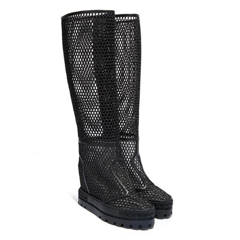 boots dark knitted female hollow out of the knee summer platform toe boots round foot ten inches tall single long cn2g, Black
boots dark knitted female hollow out of the knee summer platform toe boots round foot ten inches tall single long cn2g, Black