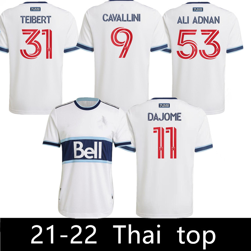 2021 Vancouver Whitecaps FC soccer jerseys Inaugural MLS 21 22 Away White DAJOME TEIBERT ALI ADNAN CAVALLINI Football Shirts, Picture
2021 Vancouver Whitecaps FC soccer jerseys Inaugural MLS 21 22 Away White DAJOME TEIBERT ALI ADNAN CAVALLINI Football Shirts, Picture
