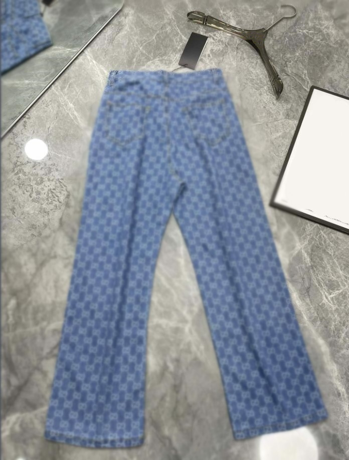 22 Spring/Summer Printed Straight Pants Loose High Waist Wide Leg Pants Washed Flower Letters Versatile Super Beautiful Jeans Women 308, Blue
22 Spring/Summer Printed Straight Pants Loose High Waist Wide Leg Pants Washed Flower Letters Versatile Super Beautiful Jeans Women 308, Blue