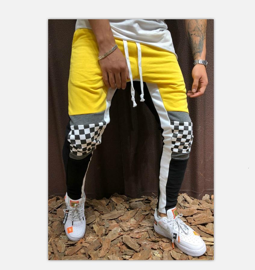 pants trousers trend color contrast men's leggings personalized elastic sports casual, Black
pants trousers trend color contrast men's leggings personalized elastic sports casual, Black