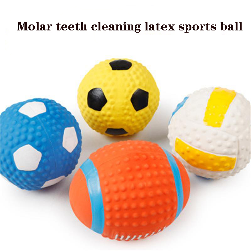 Pet Dog Toy Interactive Rubber Balls Pet Dog Cat Puppy Chew Toys Ball Teeth Chew Toys Tooth Cleaning Balls Food