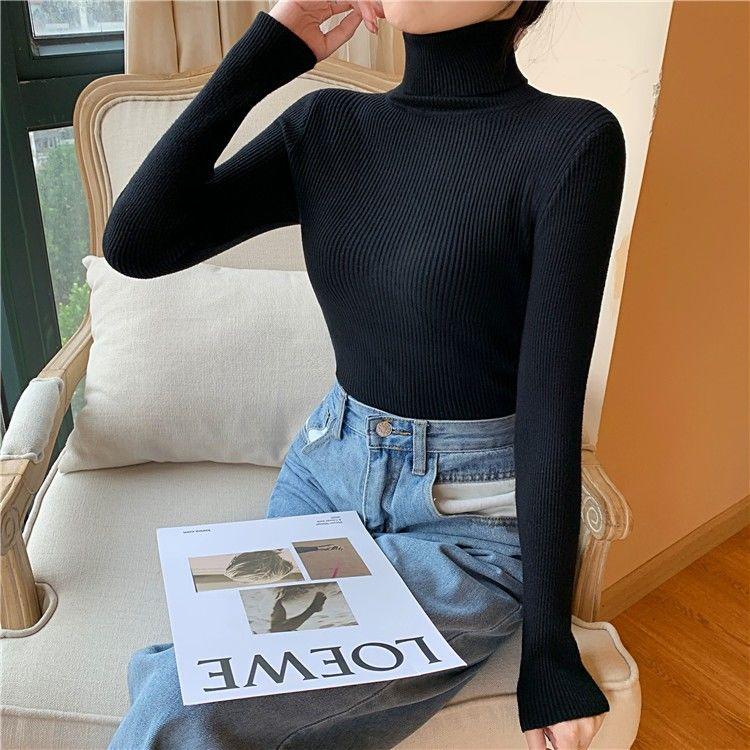 Women's Sweaters Women Autumn Winter Turtleneck Pullovers Sweater Woman Primer Shirt Long Sleeve Short Slim-fit Tight Jumper Top X2940, White;black
Women's Sweaters Women Autumn Winter Turtleneck Pullovers Sweater Woman Primer Shirt Long Sleeve Short Slim-fit Tight Jumper Top X2940, White;black