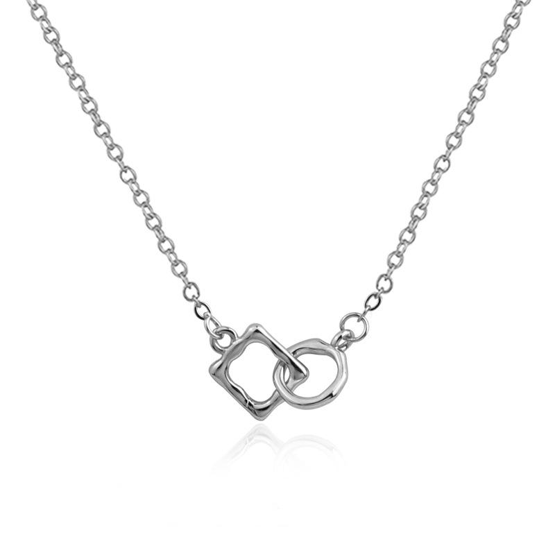 Pendant Necklaces Silver Plated Shiny Square Circle Geometric Pendants Choker Gift For Girl Minimalist Jewelry
Pendant Necklaces Silver Plated Shiny Square Circle Geometric Pendants Choker Gift For Girl Minimalist Jewelry