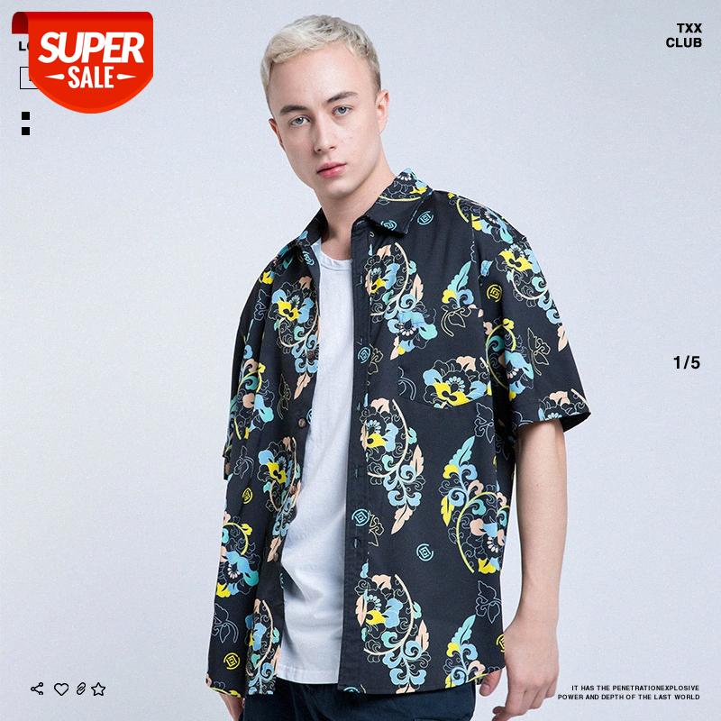 NAGRI men's clothing creative full-body print short-sleeved shirt #8n1f, White;black
NAGRI men's clothing creative full-body print short-sleeved shirt #8n1f, White;black