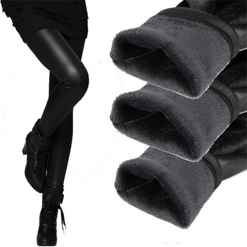 YSDNCHI Winter Leather Leggings Women Pants Elastic High Waist Warm Leggin Thick Velvet Black Push Up 211204, K012 black
YSDNCHI Winter Leather Leggings Women Pants Elastic High Waist Warm Leggin Thick Velvet Black Push Up 211204, K012 black