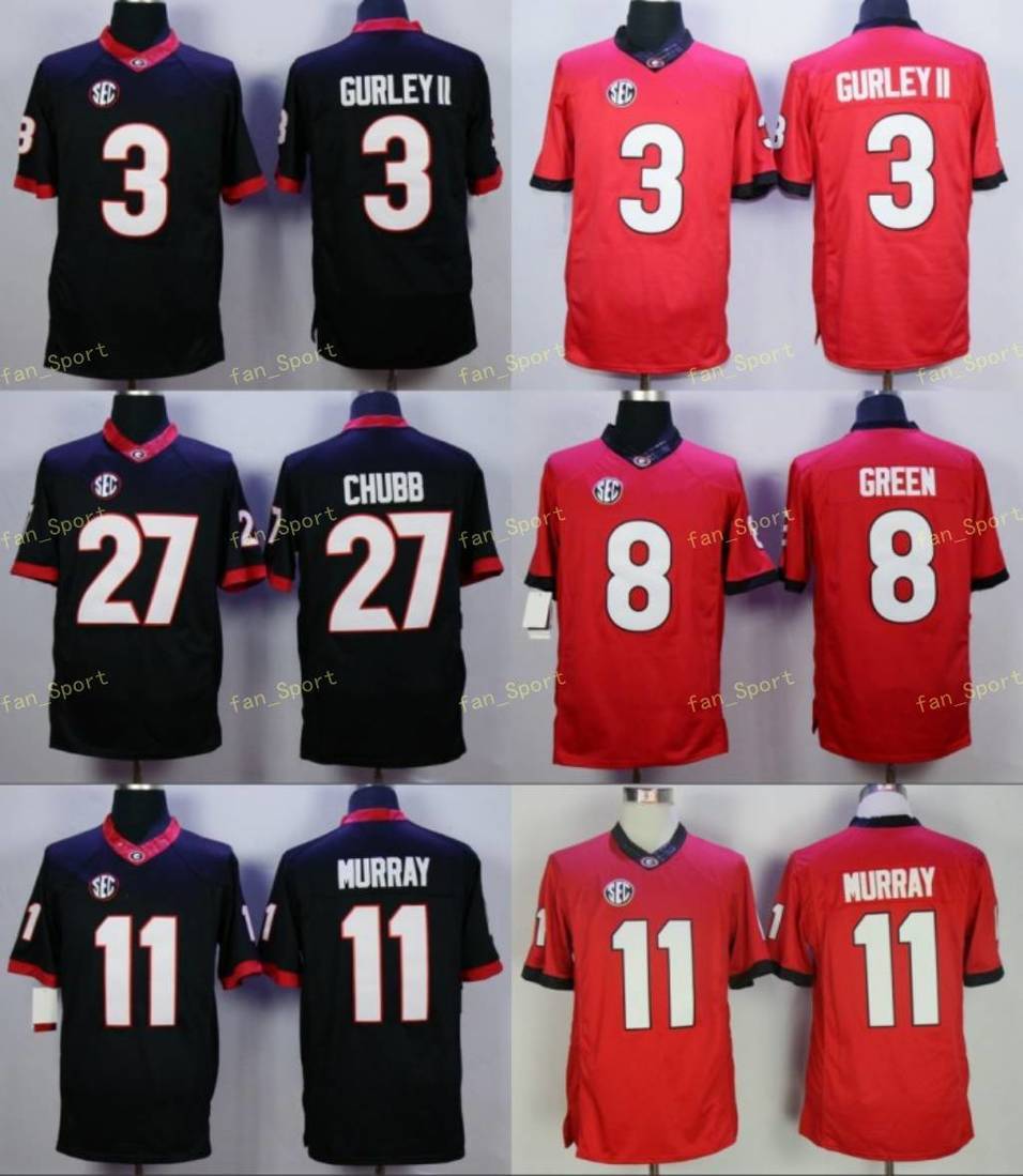 NCAA College UGA Georgia Bulldogs 3 Todd Gurley II 8 AJ Green 27 Nick Chubb 11 Aaron Murray College Double Stiched Football Jersey Black Red, As
NCAA College UGA Georgia Bulldogs 3 Todd Gurley II 8 AJ Green 27 Nick Chubb 11 Aaron Murray College Double Stiched Football Jersey Black Red, As
