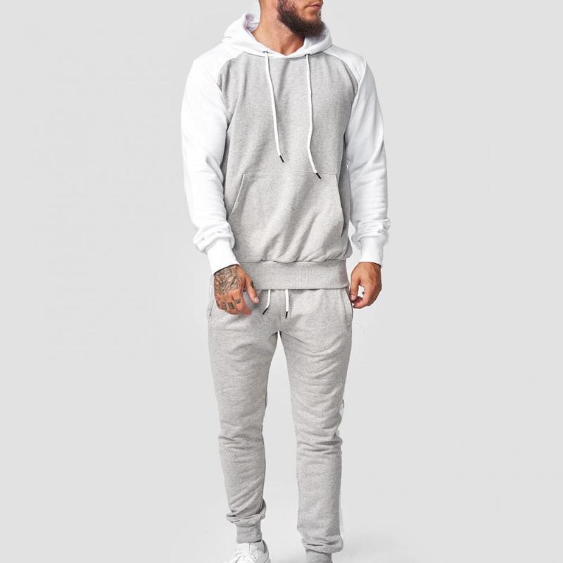 Men's Tracksuits Stylish Sweatshirt Suit Contrast Color Skin-friendly Breathable Hoodie Loose Drawstring Men Sports For Work 2021, Light grey
Men's Tracksuits Stylish Sweatshirt Suit Contrast Color Skin-friendly Breathable Hoodie Loose Drawstring Men Sports For Work 2021, Light grey