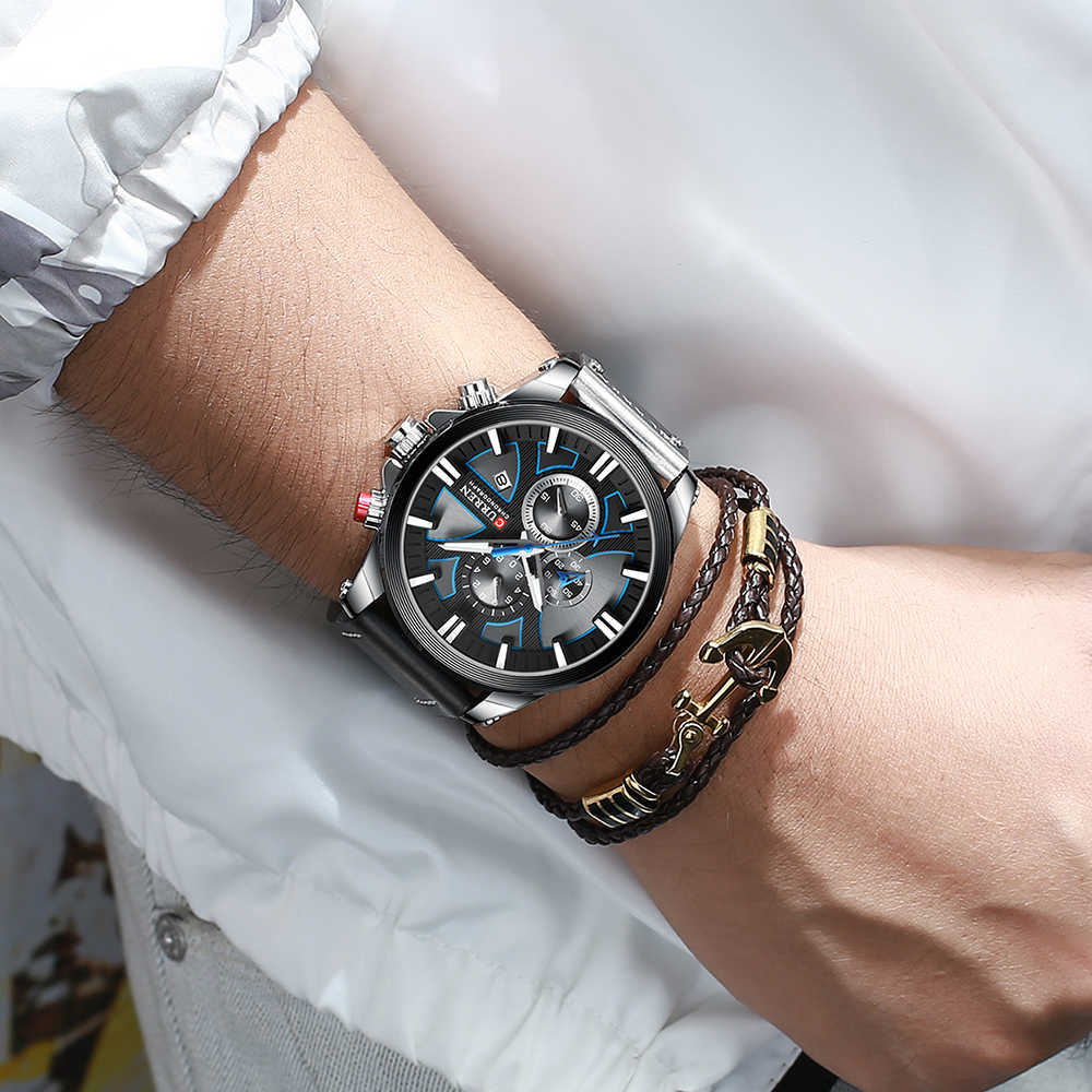 New CURREN Men Watches Fashion Quartz Wrist Watches Men's Military Waterproof Sports Watch Male Date Clock Relogio Masculino CX200803