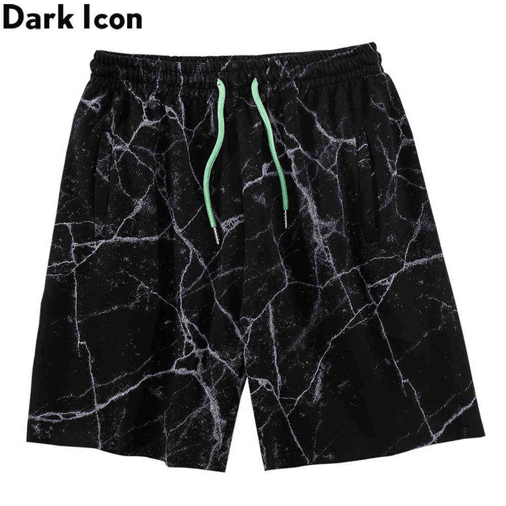 Printed Terry Material Men's Shorts Black White Color Contrast String Shorts for Man 210603
Printed Terry Material Men's Shorts Black White Color Contrast String Shorts for Man 210603