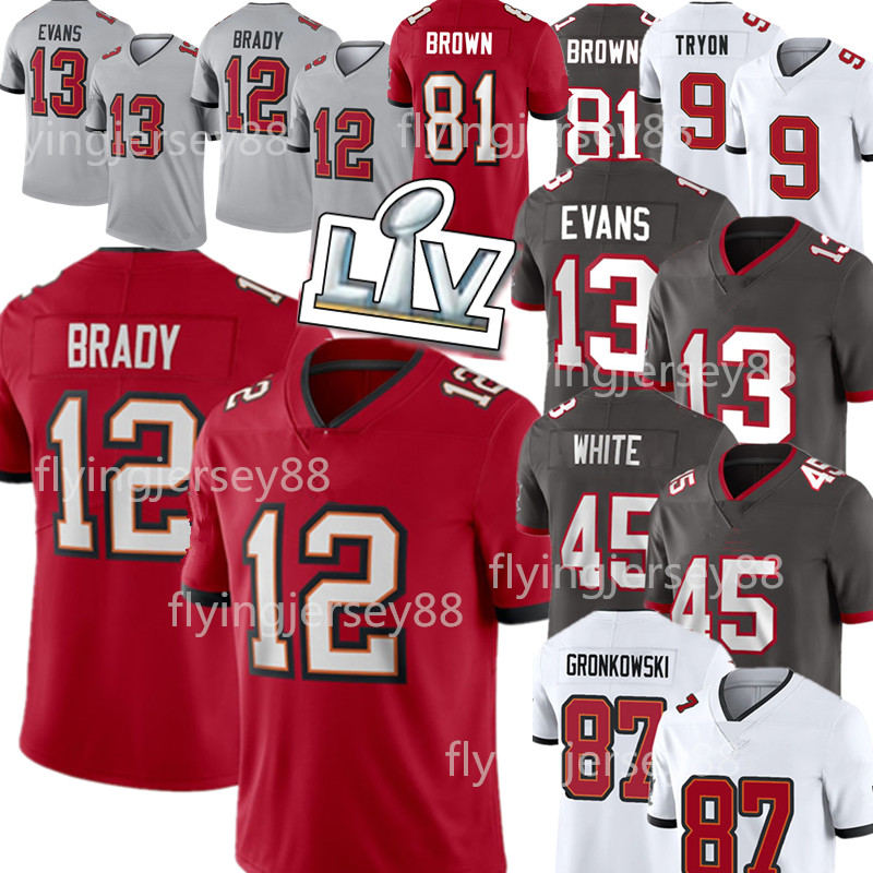 Tampa 12 Tom Brady Bay 45 Devin White Jersey Buccaneer Rob Gronkowski Mike Evans Jerseys Chris Godwin Kyle Trask Antonio B rown Antoine Winfield Jr Red Grey Black, 21/22
Tampa 12 Tom Brady Bay 45 Devin White Jersey Buccaneer Rob Gronkowski Mike Evans Jerseys Chris Godwin Kyle Trask Antonio B rown Antoine Winfield Jr Red Grey Black, 21/22