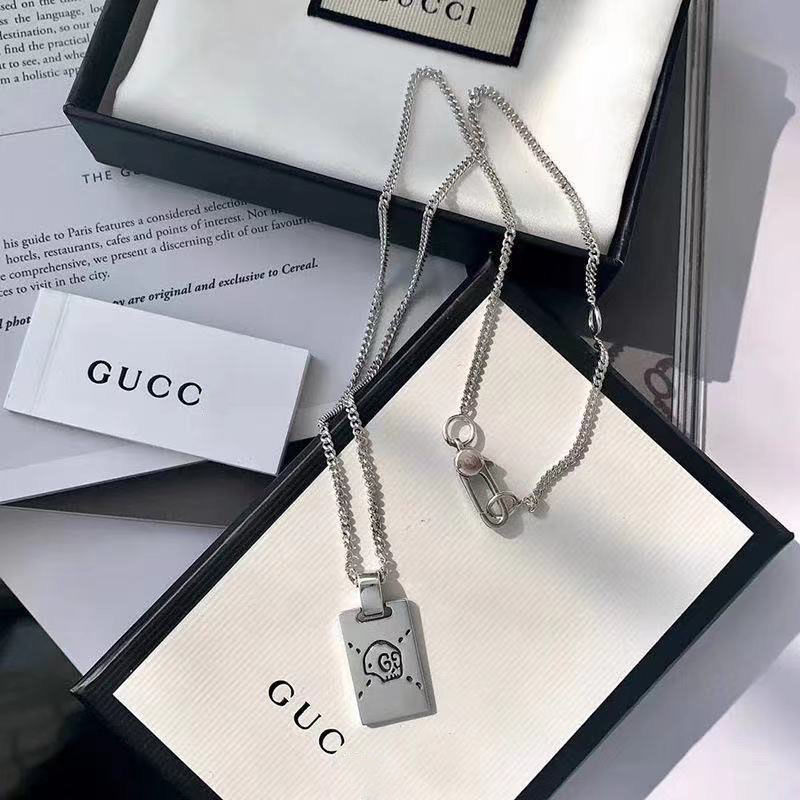 Gujia Double G Elf Necklace Skull Necklace Sterling Silver Couple Men and Women Necklace Trendy Korean Style Clavicle Chain
Gujia Double G Elf Necklace Skull Necklace Sterling Silver Couple Men and Women Necklace Trendy Korean Style Clavicle Chain