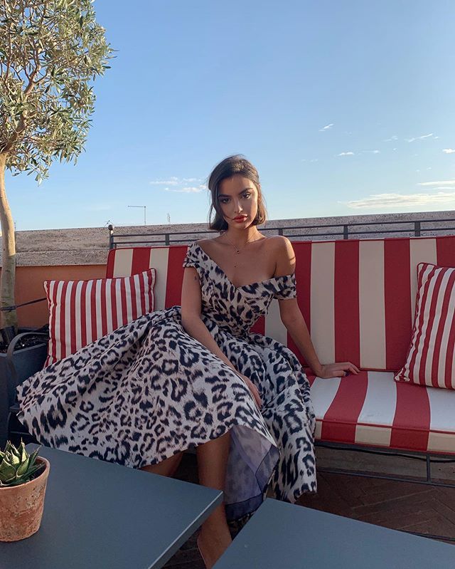 Women Dress Leopard Printed Vintage Slash Neck Off Shoulder Sexy Party es Plus Size Long Summer es 210513