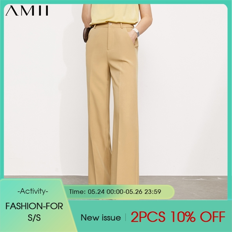 Minimalism Summer Women's Pants Fashion Colors Yellow Trousers Causal Loose Suit 1217 210527
Minimalism Summer Women's Pants Fashion Colors Yellow Trousers Causal Loose Suit 1217 210527