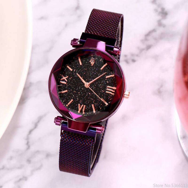 Wristwatches 2021 Fashion Magnet Watch Starry Sky Women Watches Ladies Wristwatch For Roman Gift Clock Montre Femme, Brown
Wristwatches 2021 Fashion Magnet Watch Starry Sky Women Watches Ladies Wristwatch For Roman Gift Clock Montre Femme, Brown