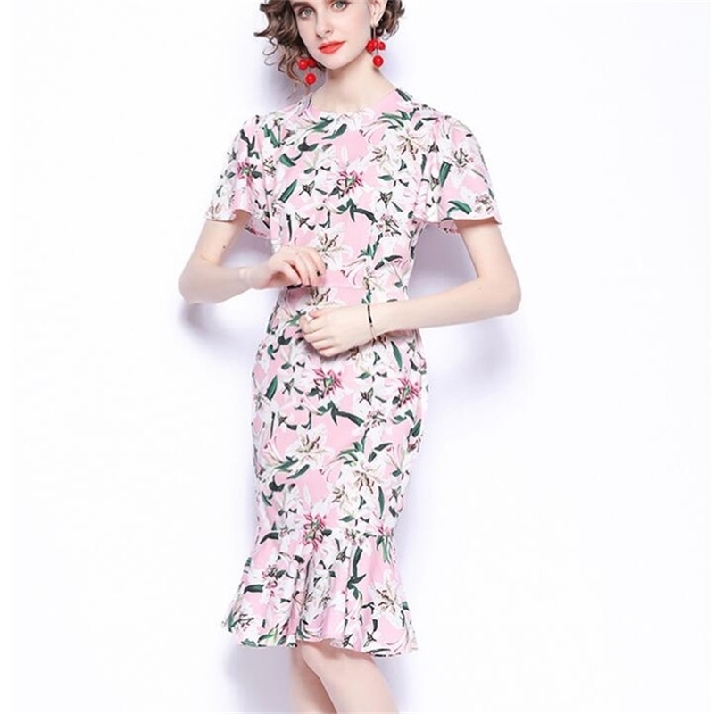 Fashion Runway Summer Party Dress Women Short Sleeve Clashing Color Print Vintage Slim Mermaid 210603, Picture color
Fashion Runway Summer Party Dress Women Short Sleeve Clashing Color Print Vintage Slim Mermaid 210603, Picture color