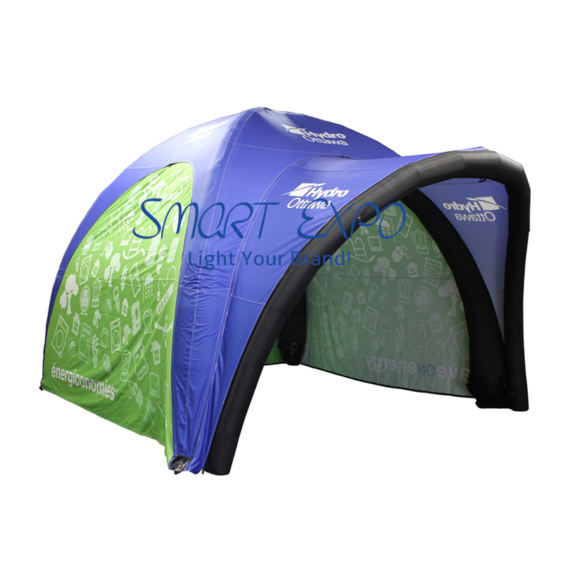 Event Inflatable Advertising Canopy 3x3xH2.6m Air Sealed Type with Custom Graphic Print E-Pump and Carry Bag
