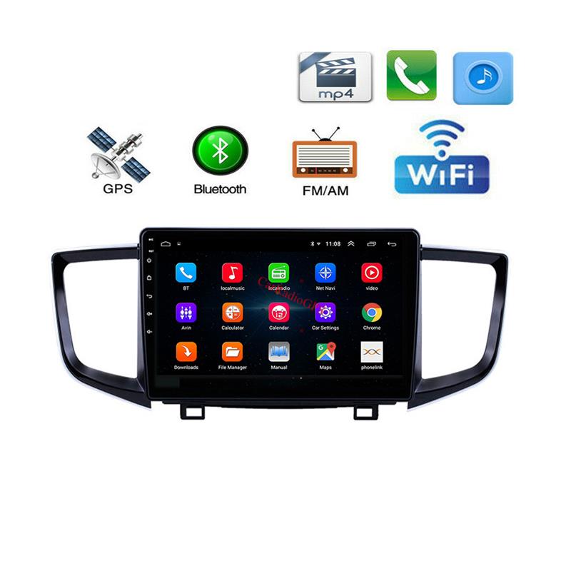 Car Dvd Player For Honda Pilot 2016-2018 10 Inch Multimedia System Android Stereo Radio Gps Navigation with Bluetooth USB WIFI AUX