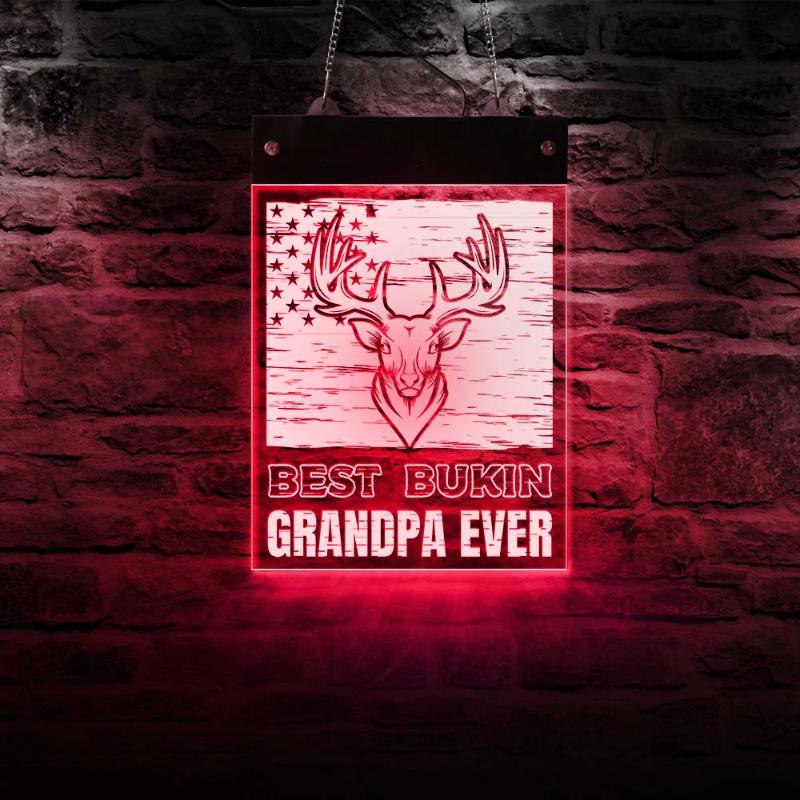 Bucking Grandpa Ever Deer Hunting LED Lighting Neon Sign Acrylic Wall Light Electric Display Board Buck Lover Home Décor Lamp
Bucking Grandpa Ever Deer Hunting LED Lighting Neon Sign Acrylic Wall Light Electric Display Board Buck Lover Home Décor Lamp
