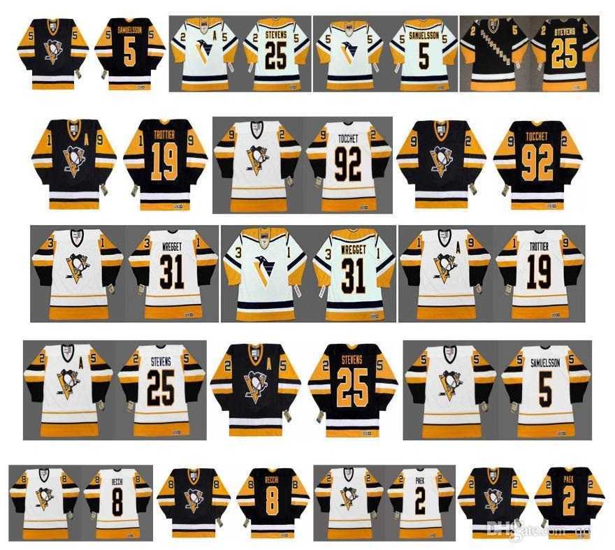 Vintage Pittsburgh Penguins Jerseys 2 JIM PAEK 31 KEN WREGGET 19 Bryan Trottier 92 TOCCHET 25 KEVEN STEVENS 5 Samuelsson 8 Recchi Hockey, Colour 1
Vintage Pittsburgh Penguins Jerseys 2 JIM PAEK 31 KEN WREGGET 19 Bryan Trottier 92 TOCCHET 25 KEVEN STEVENS 5 Samuelsson 8 Recchi Hockey, Colour 1