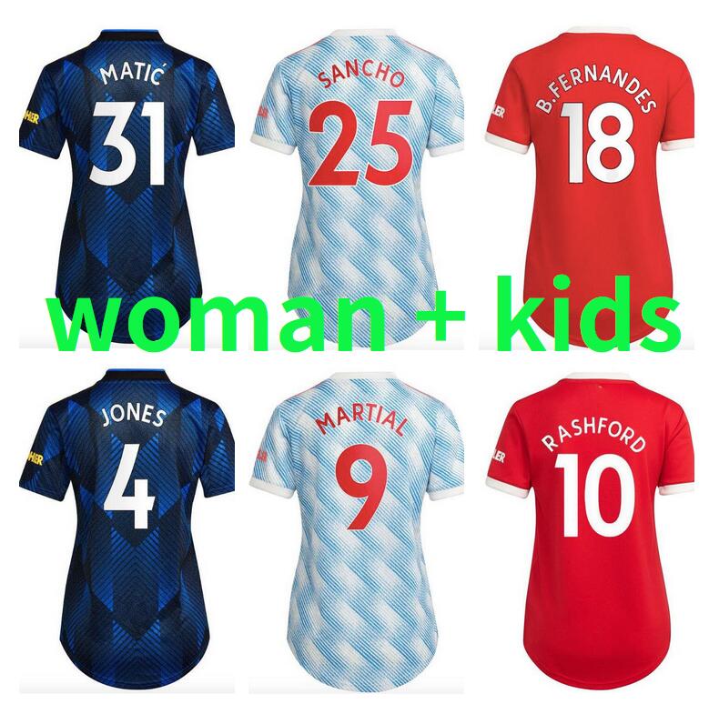 WOMAN KIDS KIT 2021 2022 SHAW R.VARANE SANCHO RONALDO soccer jerseys 21 22 CAVANI UTD VAN DE BEEK B. FERNANDES RASHFORD POGBA GREENWOOD MARTIAL football shirt
WOMAN KIDS KIT 2021 2022 SHAW R.VARANE SANCHO RONALDO soccer jerseys 21 22 CAVANI UTD VAN DE BEEK B. FERNANDES RASHFORD POGBA GREENWOOD MARTIAL football shirt
