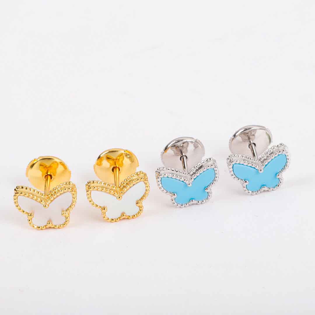 S925 silver Top quality Charm stud earring with butterfly shape white shell and blue turquoise for women wedding jewelry gift have box stamp PS7334
S925 silver Top quality Charm stud earring with butterfly shape white shell and blue turquoise for women wedding jewelry gift have box stamp PS7334