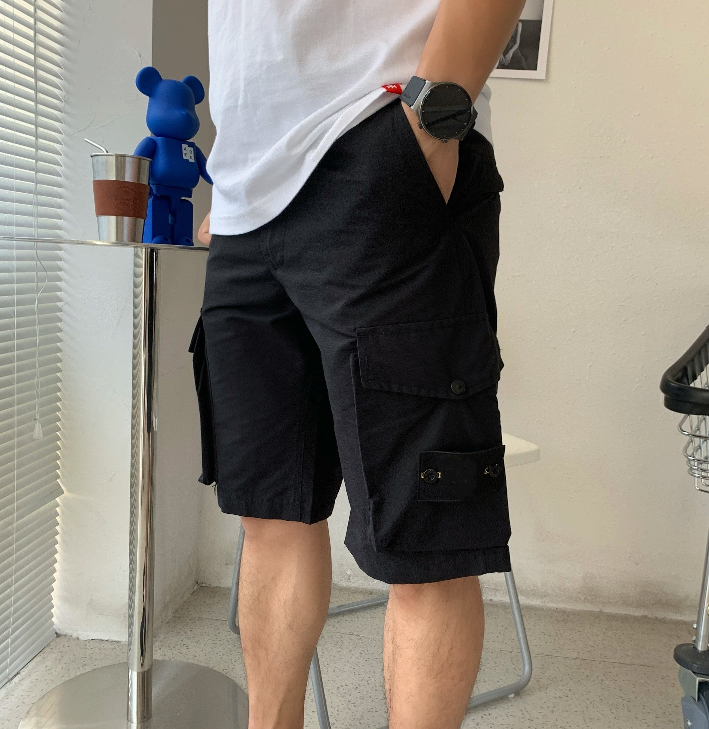 Men's Summer Island Short Pants Thin Five-Point Shorts Custom Embroidery Logo Armband Pant Sport Stone Knickers Breathable Clothing CP30416, Black
Men's Summer Island Short Pants Thin Five-Point Shorts Custom Embroidery Logo Armband Pant Sport Stone Knickers Breathable Clothing CP30416, Black