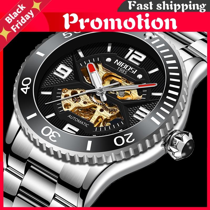 Wristwatches 2021 Automatic Watch For Men Montre Homme Waterproof Business Sport Mechanical Relogio Masculino, Slivery;brown
Wristwatches 2021 Automatic Watch For Men Montre Homme Waterproof Business Sport Mechanical Relogio Masculino, Slivery;brown