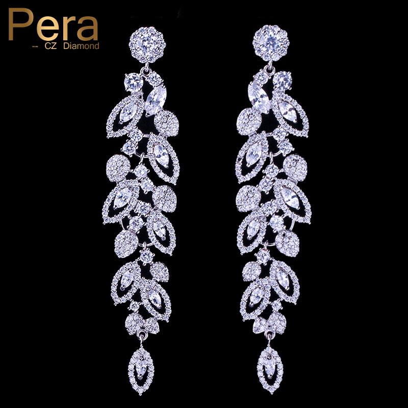Dangle & Chandelier Pera High Qualtiy Cubic Zirconia Micro Pave Elegant Women Wedding Party Long Drop Earring For Bridal Accessories E37
Dangle & Chandelier Pera High Qualtiy Cubic Zirconia Micro Pave Elegant Women Wedding Party Long Drop Earring For Bridal Accessories E37