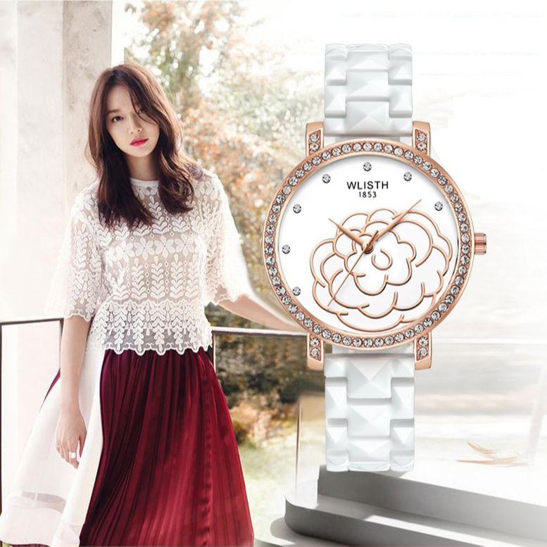 Wristwatches WLISTH Fashion Ceramic Elegant Dress Women's Watches Waterproof Luxury Business Diamond Ladies Quartz Watch Relogio Feminino, Gold
Wristwatches WLISTH Fashion Ceramic Elegant Dress Women's Watches Waterproof Luxury Business Diamond Ladies Quartz Watch Relogio Feminino, Gold