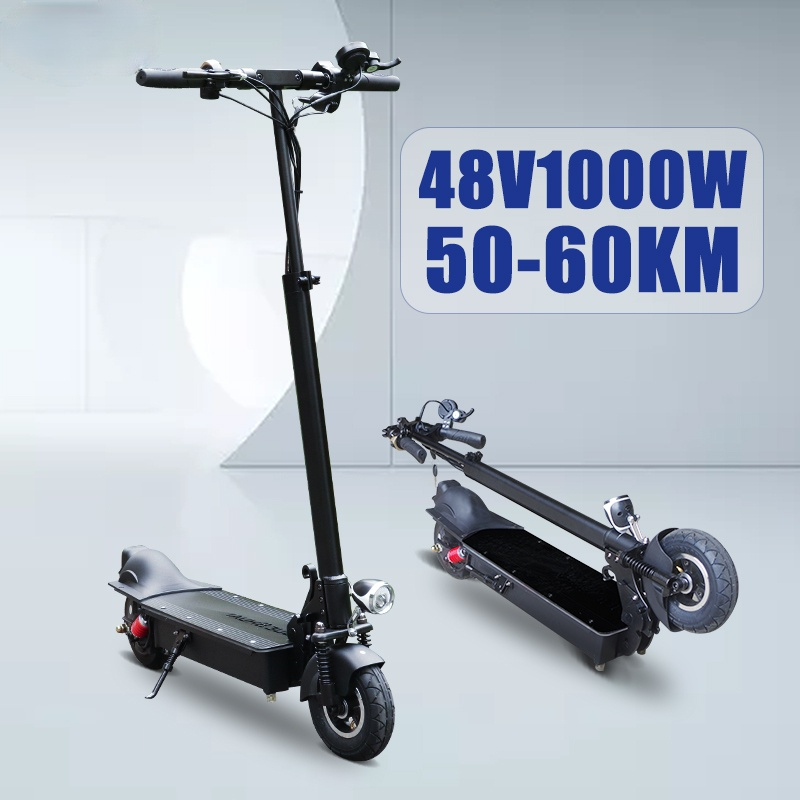 

New 48V 1000W Electric Scooter Brushless Motor 8-inch Wheel Folding Escooter 10A16A Powerful Lithium Battery Electric Skateboard