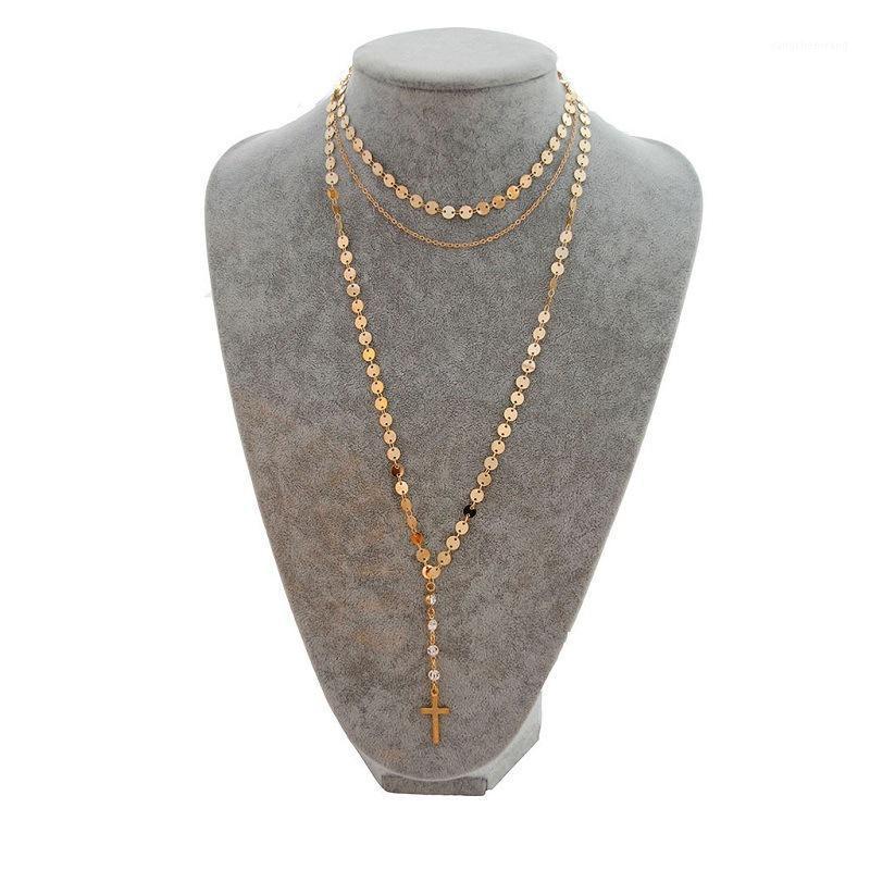 European And American Fashion Long Tassel Necklace Creative Cross Glass Rhinestone Sweater Chain Chains
European And American Fashion Long Tassel Necklace Creative Cross Glass Rhinestone Sweater Chain Chains