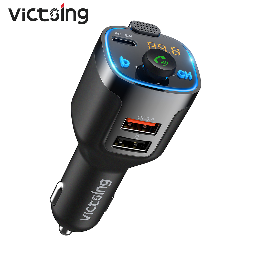 VicTsing BH477 Bluetooth V5.0 FM Transmitter QC3.0 PD18W Wireless Charger Audio Adapter Bass Sound Music Player with 3 USB Ports
VicTsing BH477 Bluetooth V5.0 FM Transmitter QC3.0 PD18W Wireless Charger Audio Adapter Bass Sound Music Player with 3 USB Ports