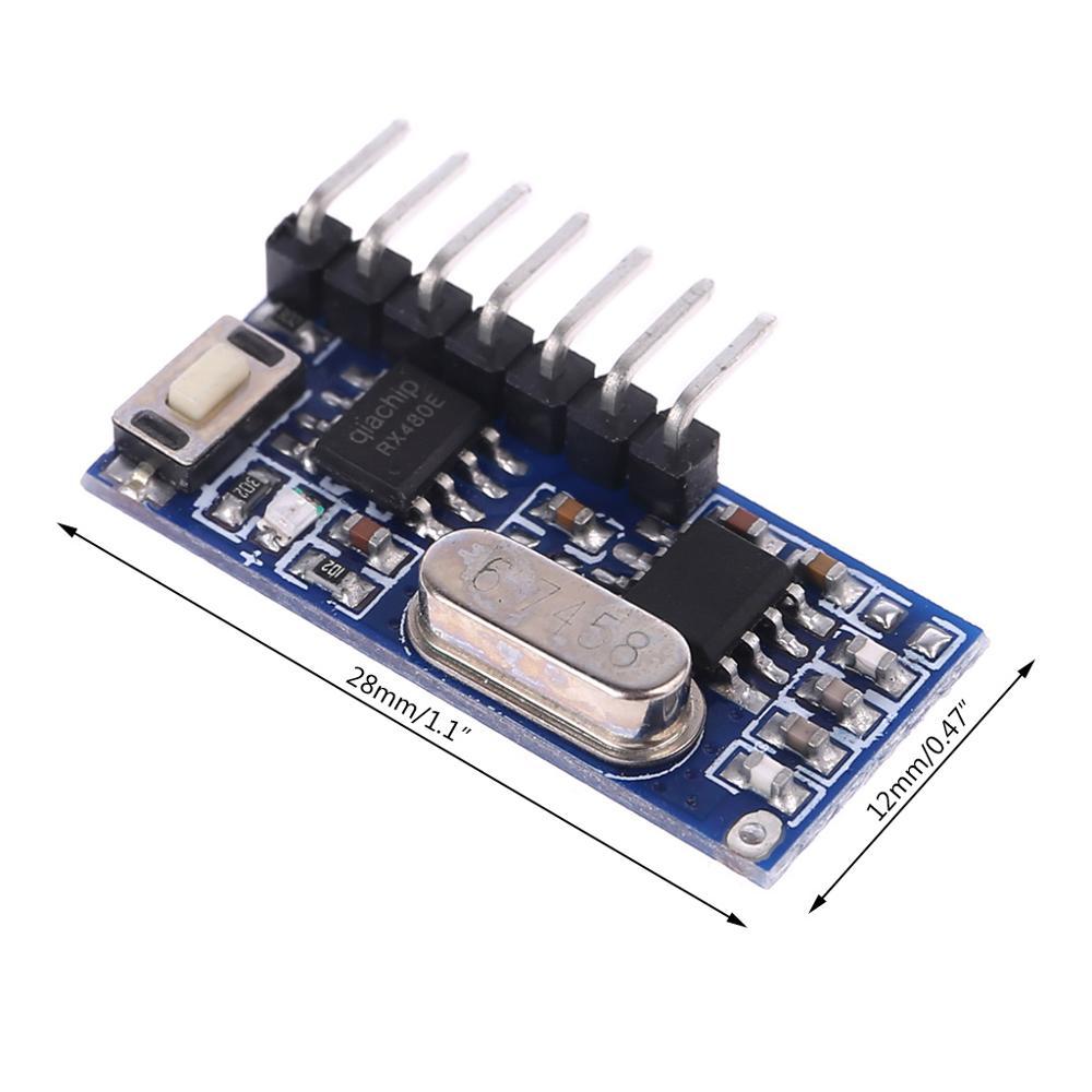 433 Mhz Rf Code Learn Receiver Module 1527 Wireless Decoder 4 Output Channel for Remote Control