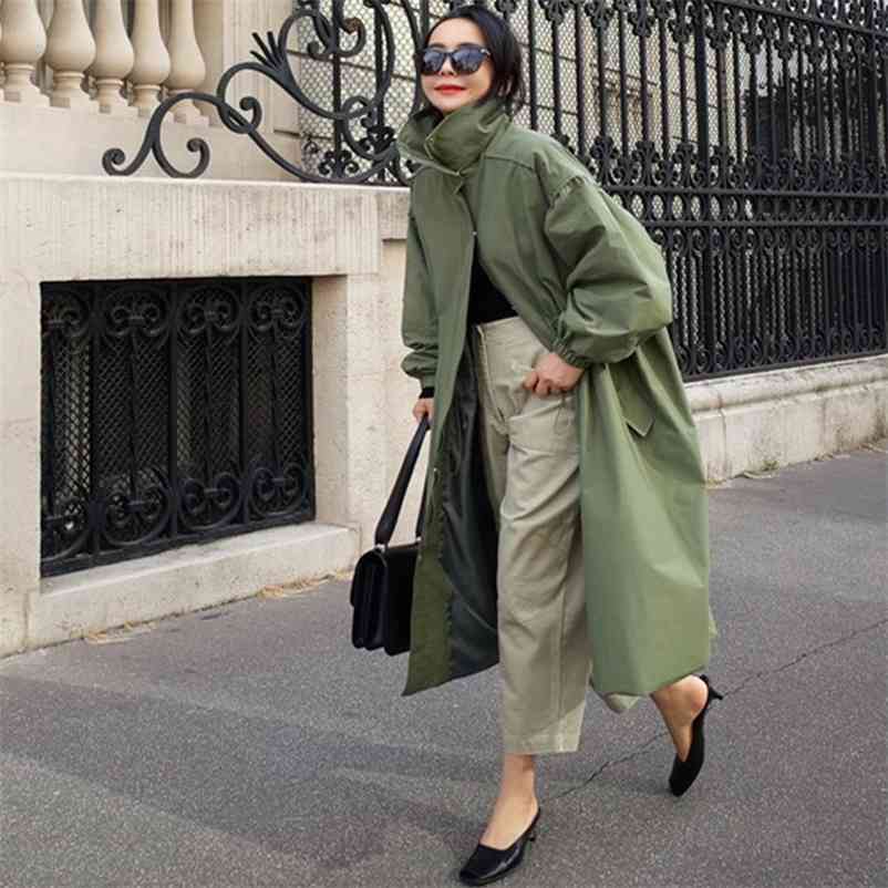 Windbreaker women's mid-length Korean version autumn spring and all-match thin loose early coat 210603, Navy
Windbreaker women's mid-length Korean version autumn spring and all-match thin loose early coat 210603, Navy