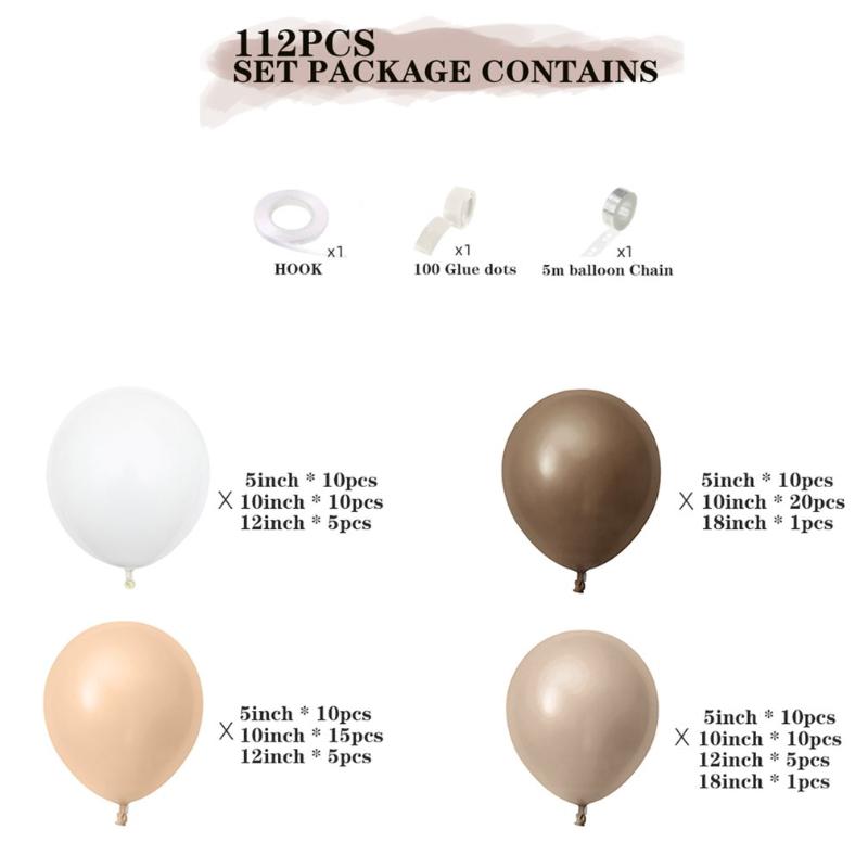 Party Decoration 112pcs/set Balloons Garland Arch Kit Latex Ballons Birthday Valentine Wedding
Party Decoration 112pcs/set Balloons Garland Arch Kit Latex Ballons Birthday Valentine Wedding