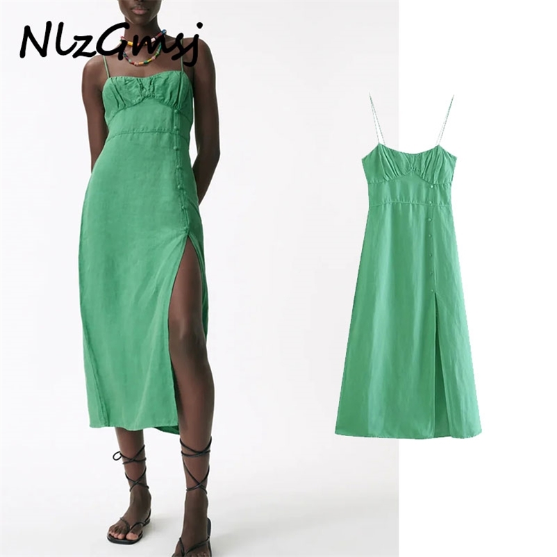 Dres Elegant Sleeveless Lace Up Split Sexy Backless Loose Casual Woman Summer 04 210628, As picture
Dres Elegant Sleeveless Lace Up Split Sexy Backless Loose Casual Woman Summer 04 210628, As picture